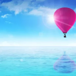 Pink hot air balloon - fear from the past