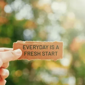 Every year is a fresh start - new year, new day